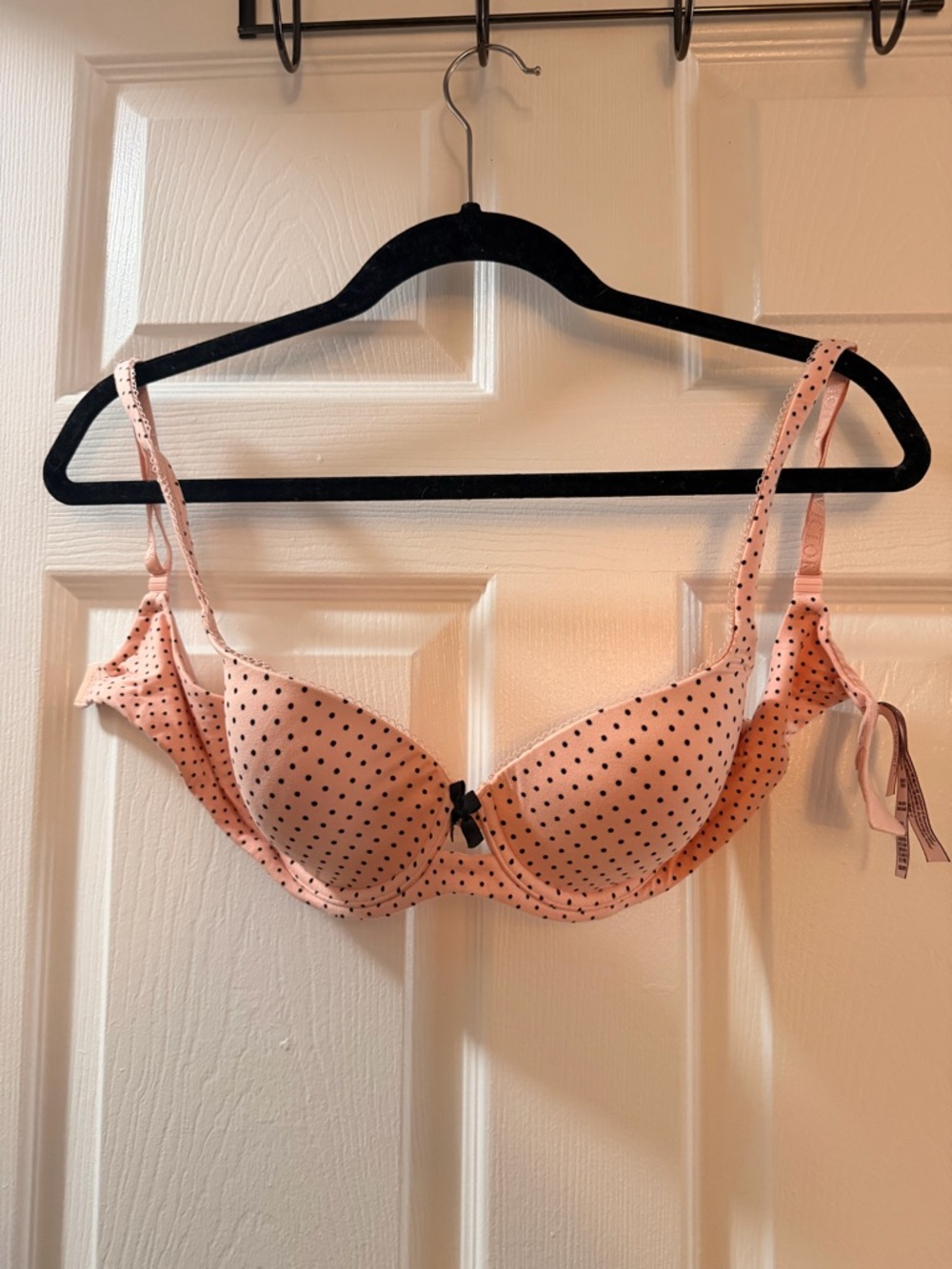 Victoria's Secret Light Pink Polka Dot Lined Demi Bra